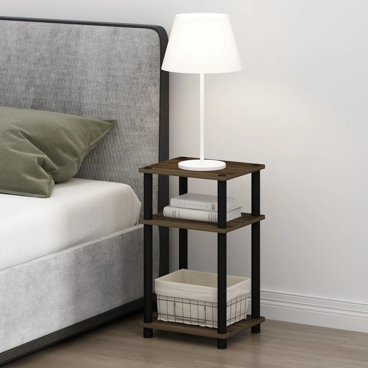 3-Tier Open Storage Nightstand Y459223