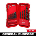 Black Oxide Twist Drill Bit Set 21-Piece A4873