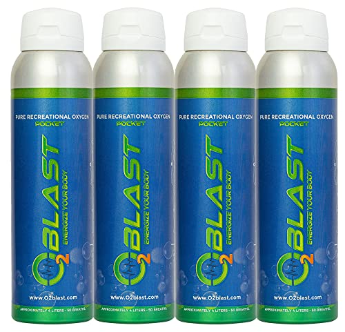 4 Pack Portable Canned Oxygen 4 Liter P81287