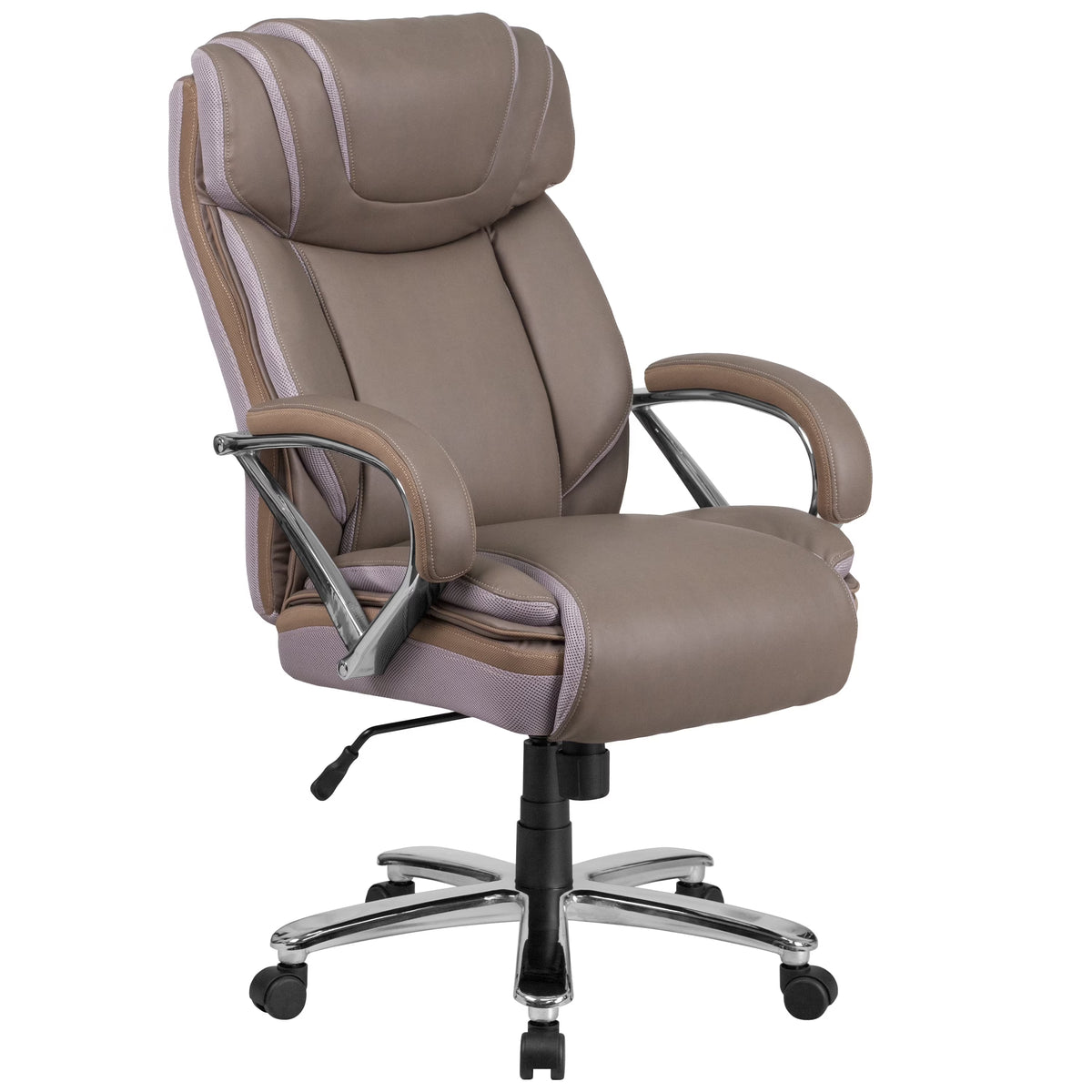 Taupe LeatherSoft Executive Swivel Office Chair S8405