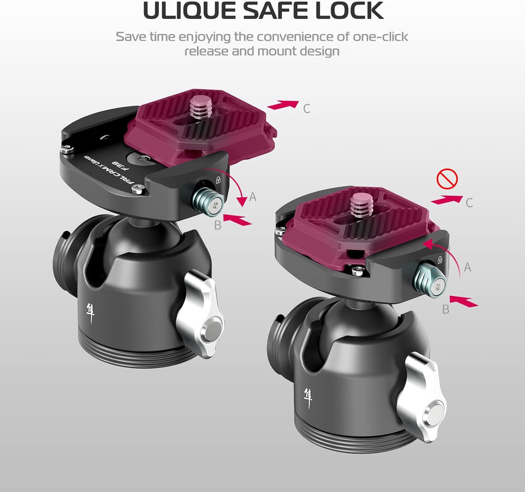 Quick Release Tripod Ball Head with Arca Swiss QR Plate F367