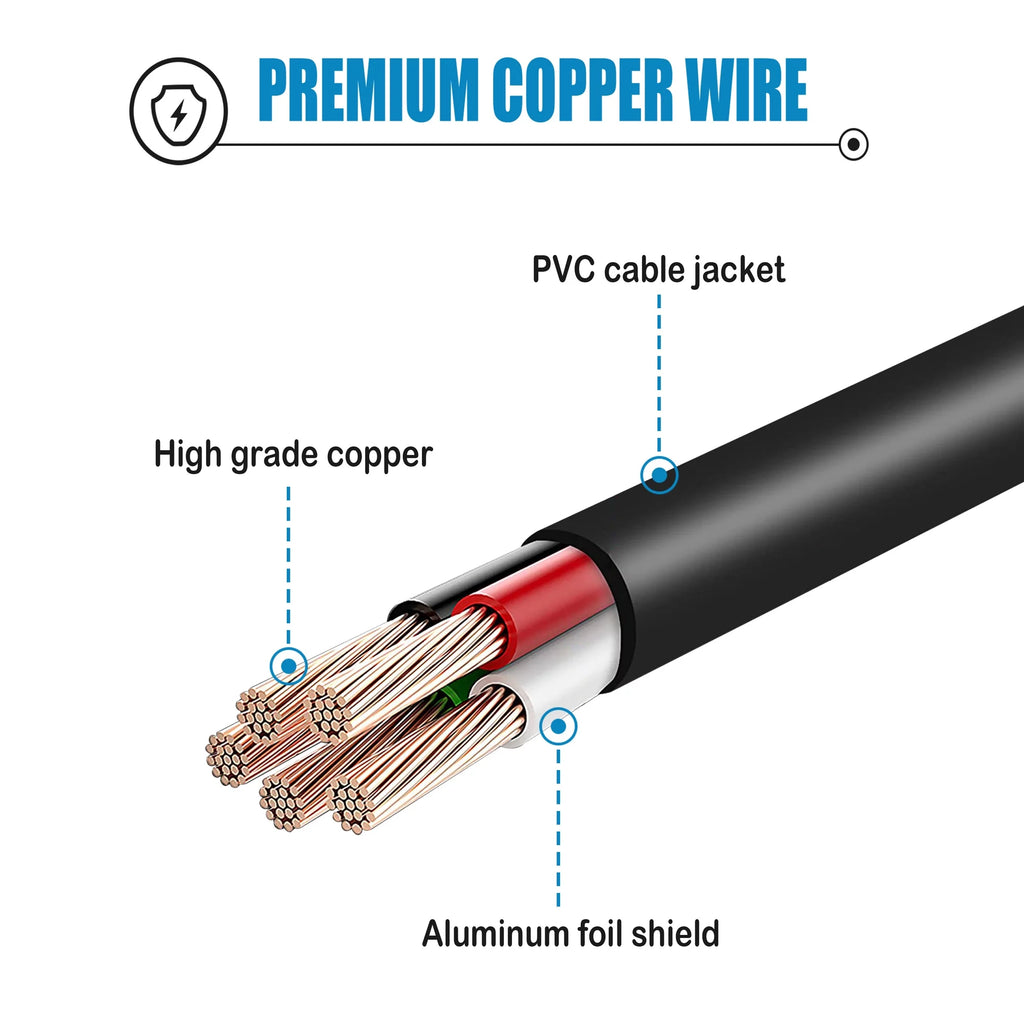 Compatible 4-Pin DIN AC / DC Adapter Power Supply Cord X66825