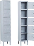 66" Tall Steel Storage Locker with 3 Doors W42154