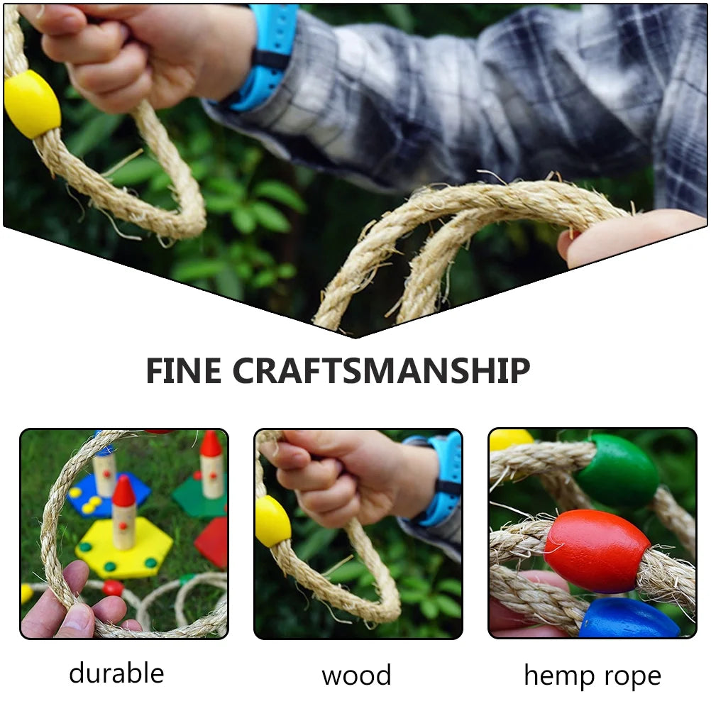 10 PCS Ring Toss Blocks Playthings V774297