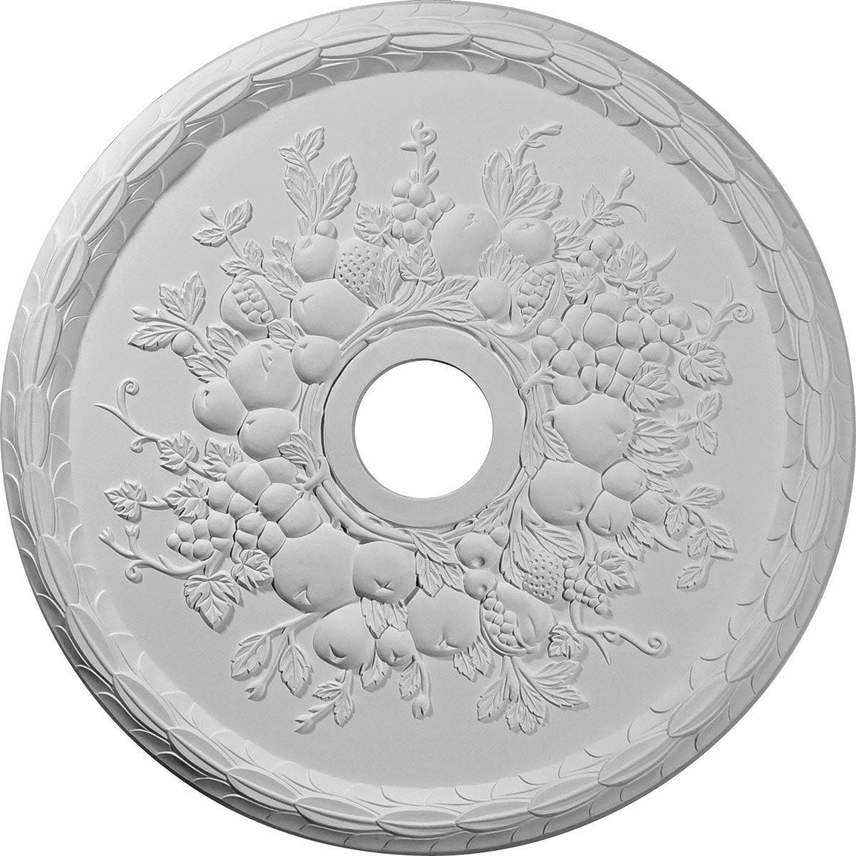 Grape Ceiling Medallion Hand-Painted Firebrick H330