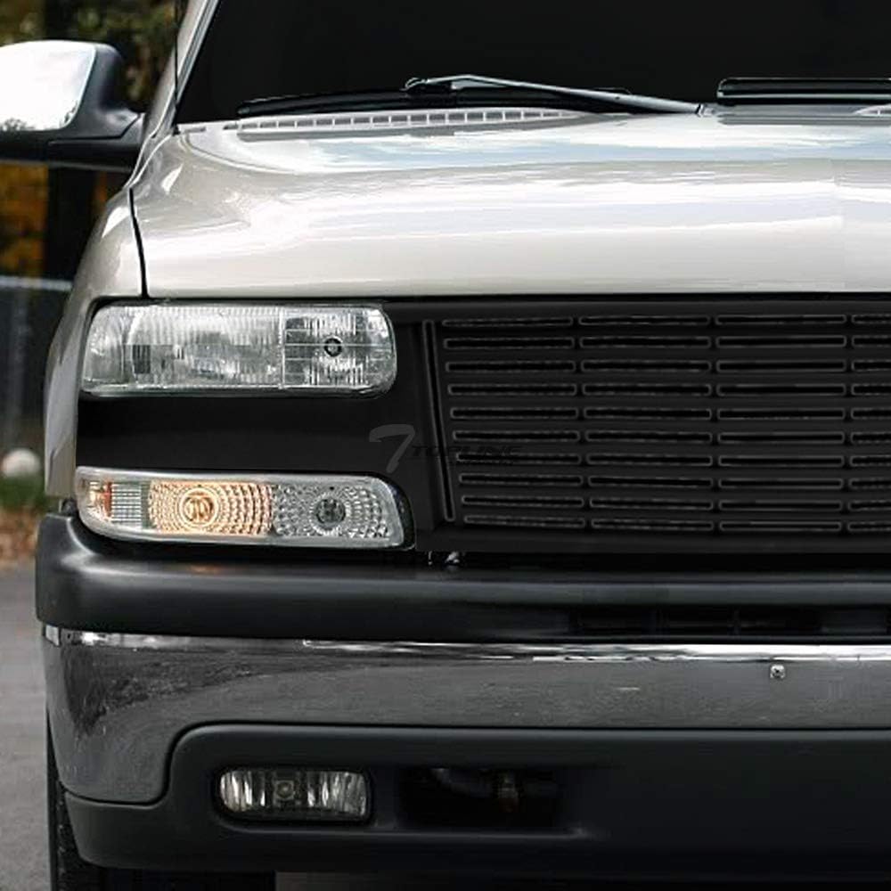 Matte Black Front Hood Bumper Grill Grille ABS X719