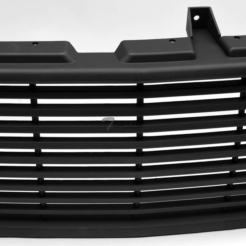 Matte Black Front Hood Bumper Grill Grille ABS X719