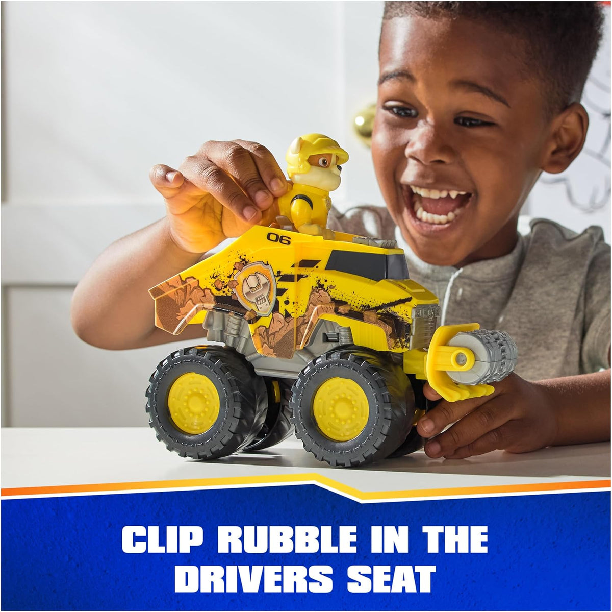 Paw Patrol Rubble’s Bulldozer Toy Truck with Vehicle Transformation and Collectible Action Figure T840