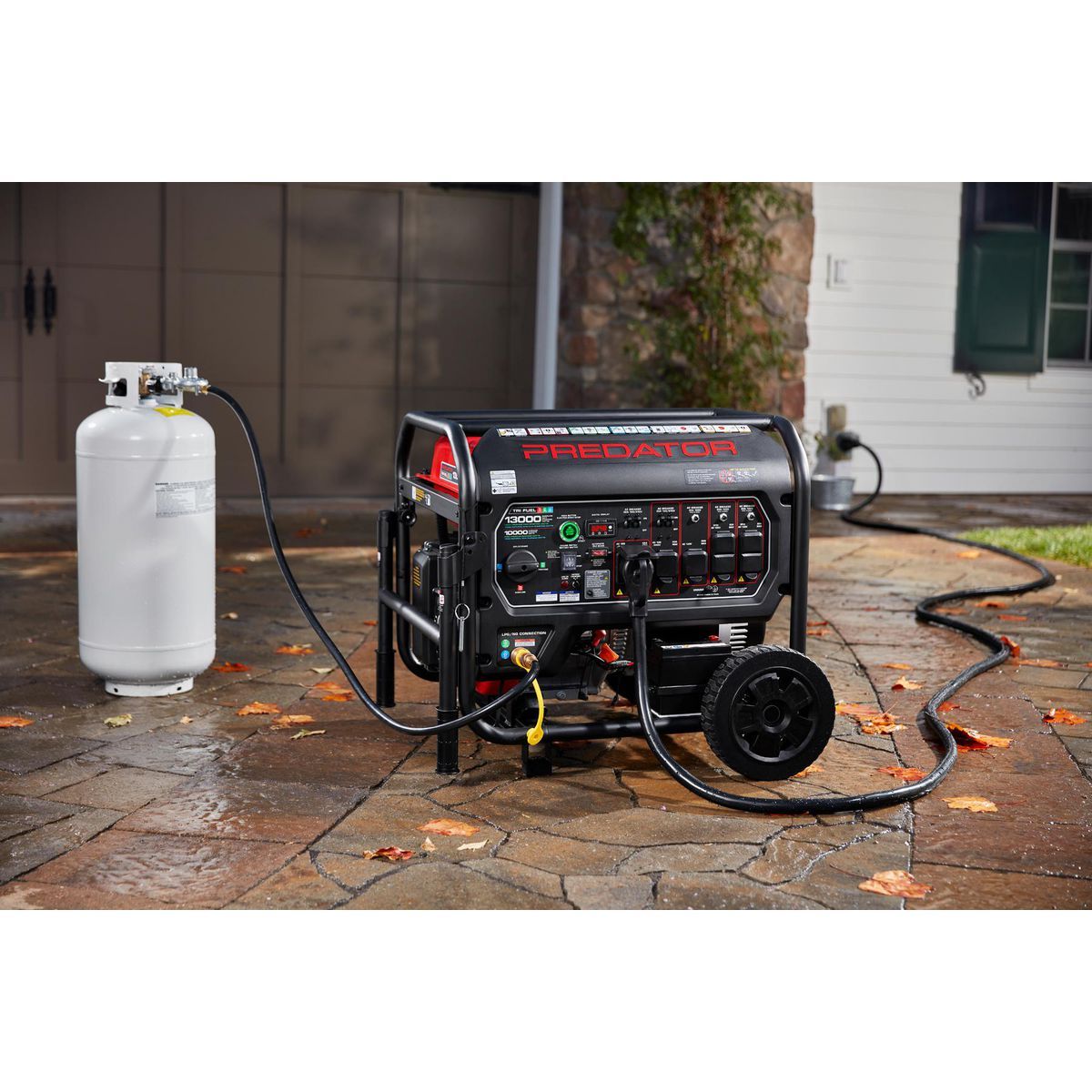 13,000 Watt Tri-Fuel Portable Generator with Remote Start D290