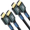 8K HDMI 2.1 Cable, 3FT 2 Pack 48Gbps Nylon Braided J86380