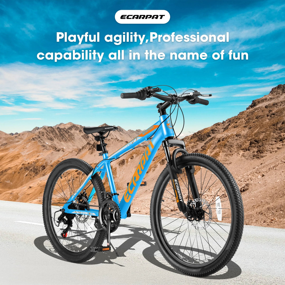 26 Aluminum Mountain Bike with Disc Brakes & Suspension B48266