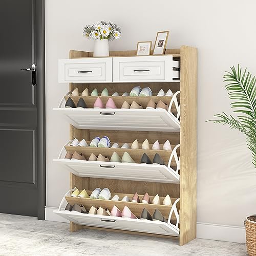 Shoe Cabinet with 3 Flip Drawers and 2 Drawers G650