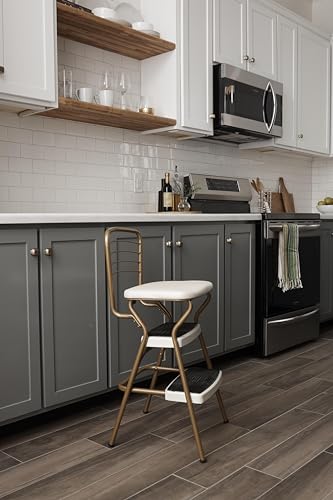 Black Chair and Step Stool C80866