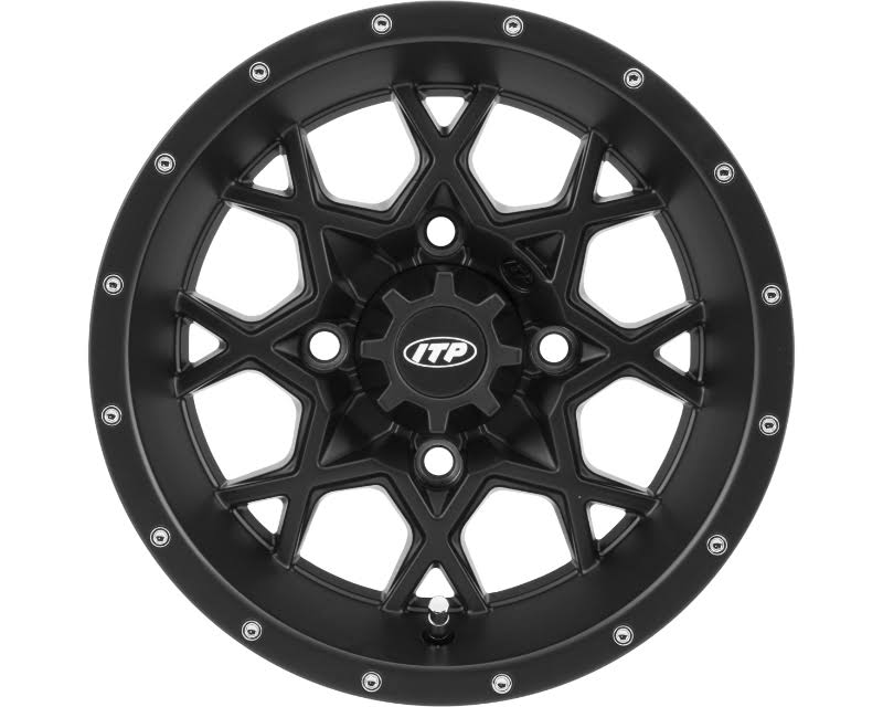 15x7 4x156 4+3 Matte Black Wheel V2696