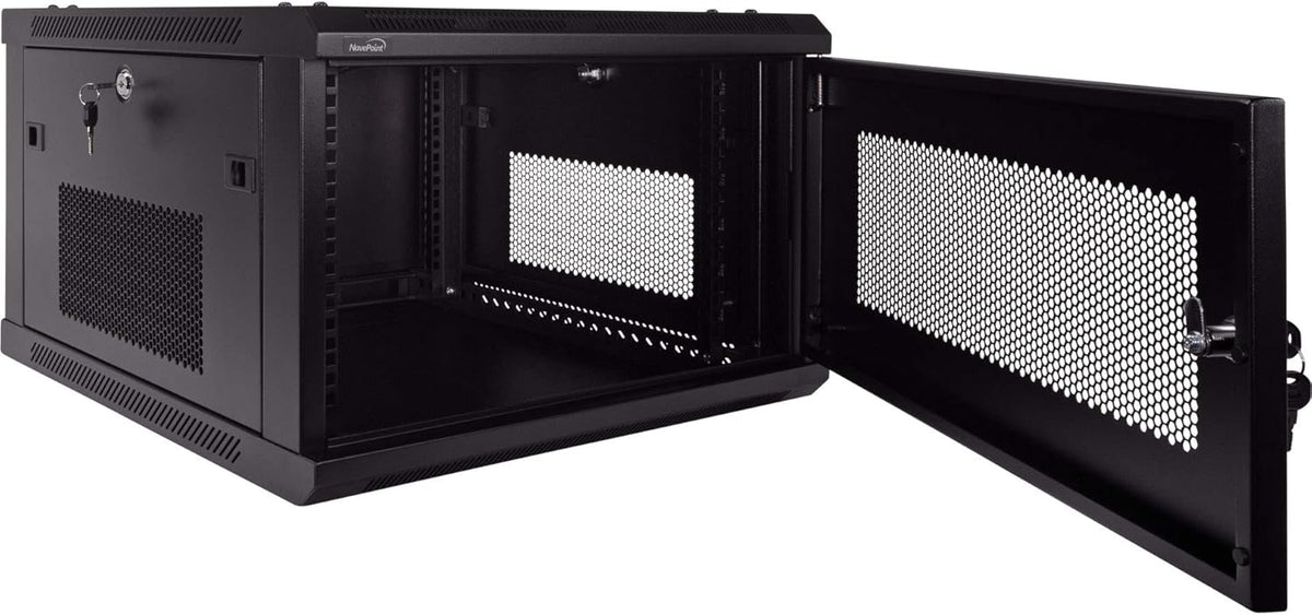 6U 19-Inch Server Network Rack Wallmount Cabinet Black N735087