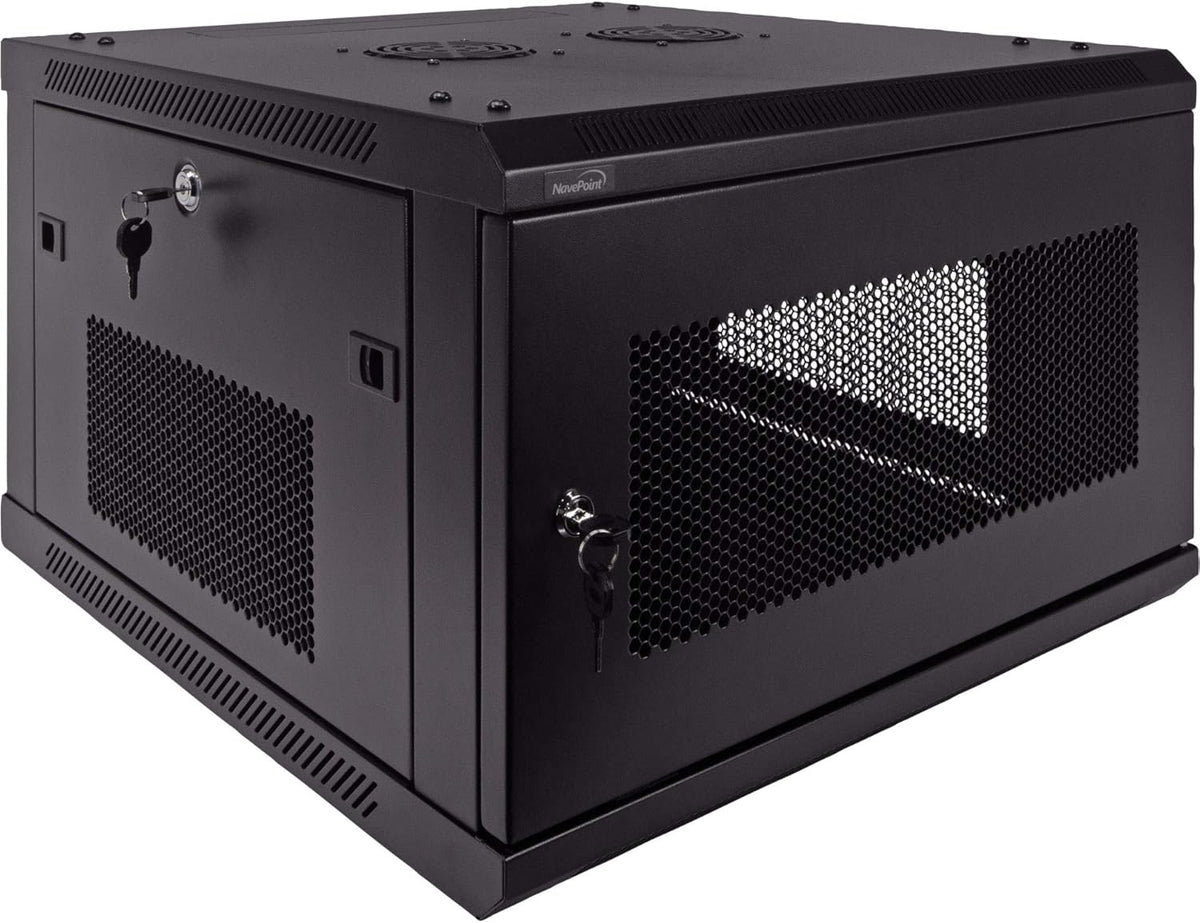6U 19-Inch Server Network Rack Wallmount Cabinet Black N735087