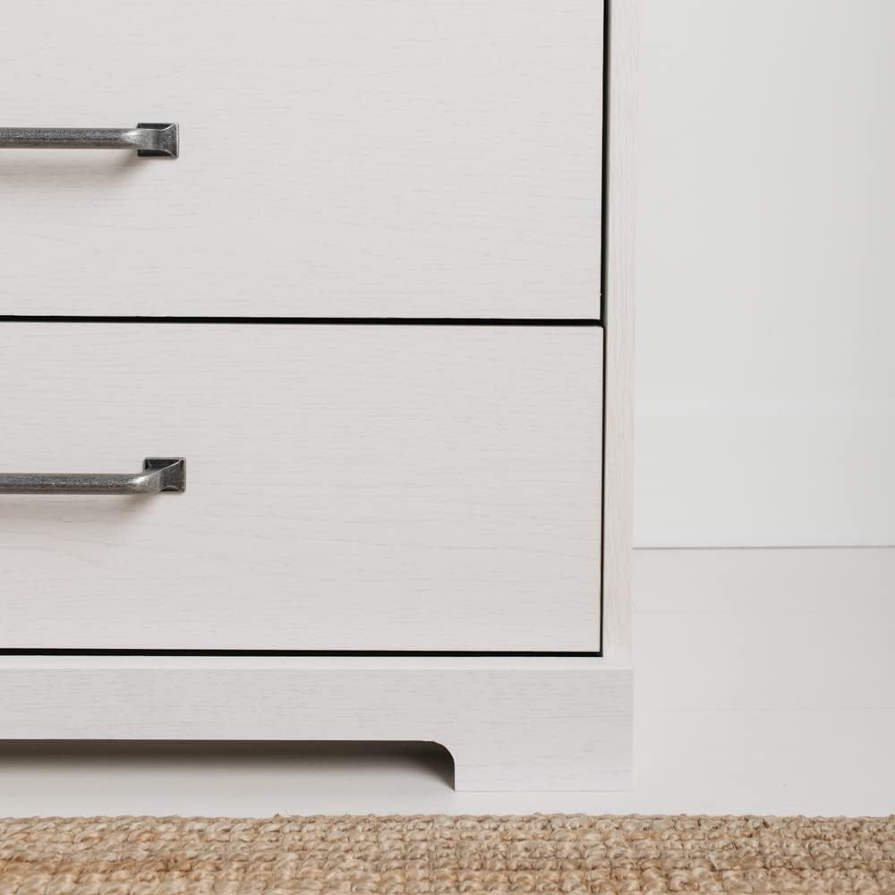 White 5 Drawer Wood Chest U344
