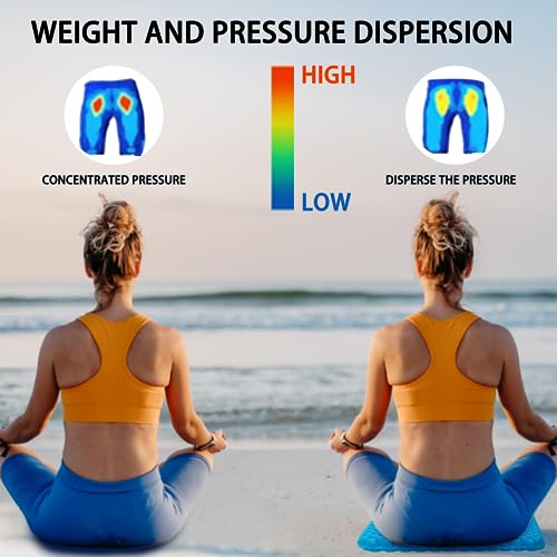 Thick Extra Large Gel Seat Cushion with Non-Slip Cover D451