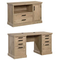 2-Piece Credenza Desk & Filing Cabinet Set M2847