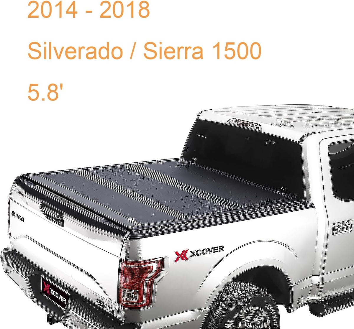 Low Profile Hard Folding Truck Bed Tonneau Cover H47914