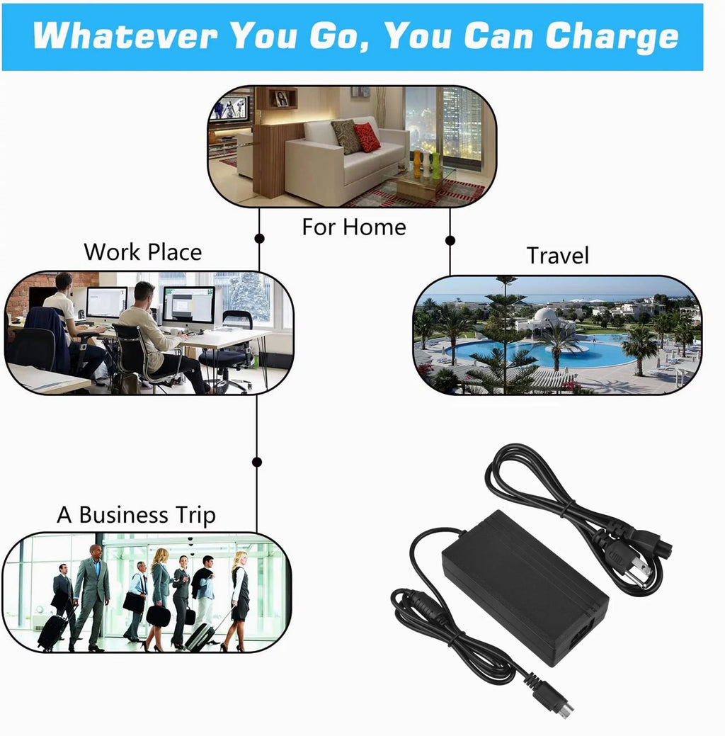 Compatible 4-Pin DIN AC / DC Adapter Power Supply Cord X66825