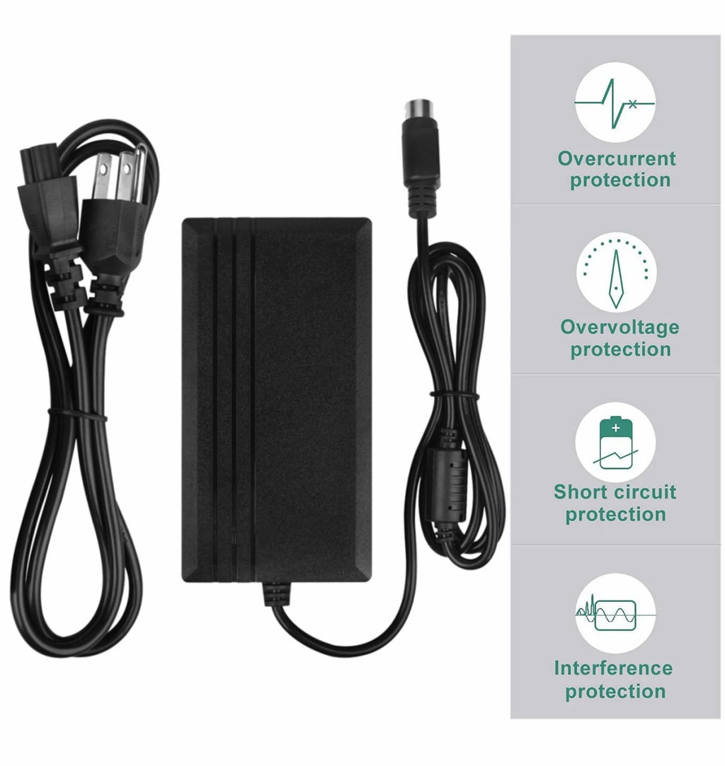 Compatible 4-Pin DIN AC / DC Adapter Power Supply Cord X66825