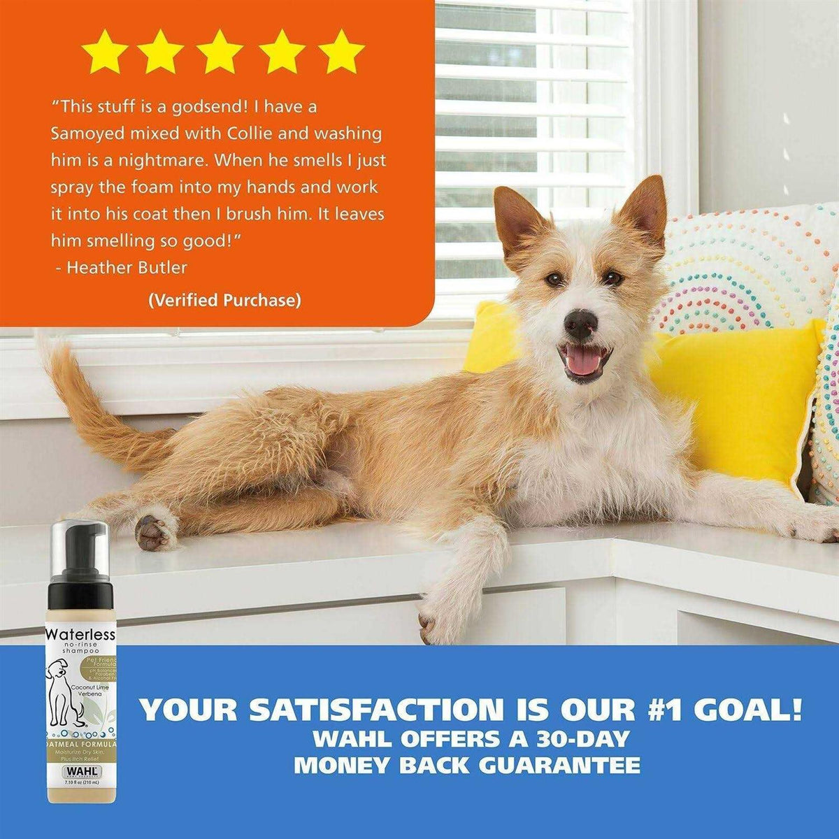 Waterless No-Rinse Oatmeal Pet Shampoo K5958