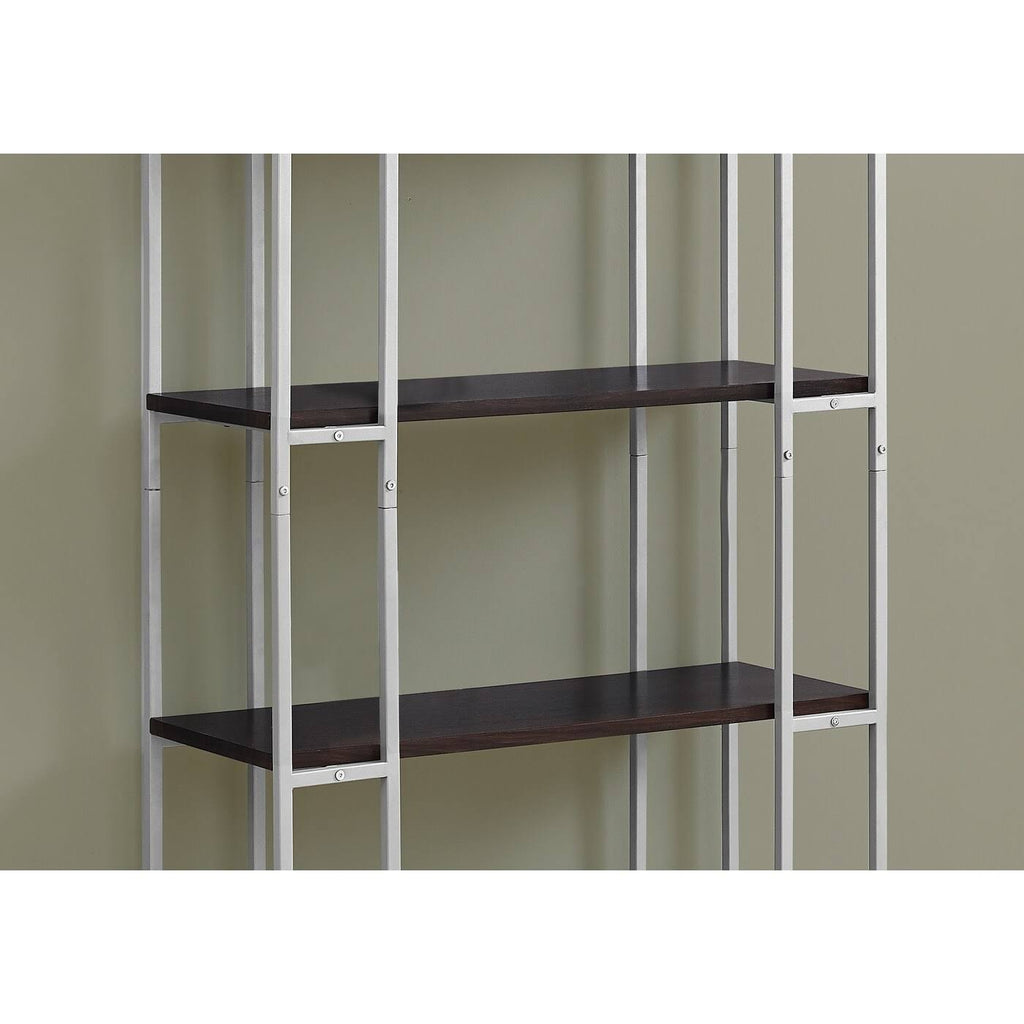 Silver Metal Bookcase F90039