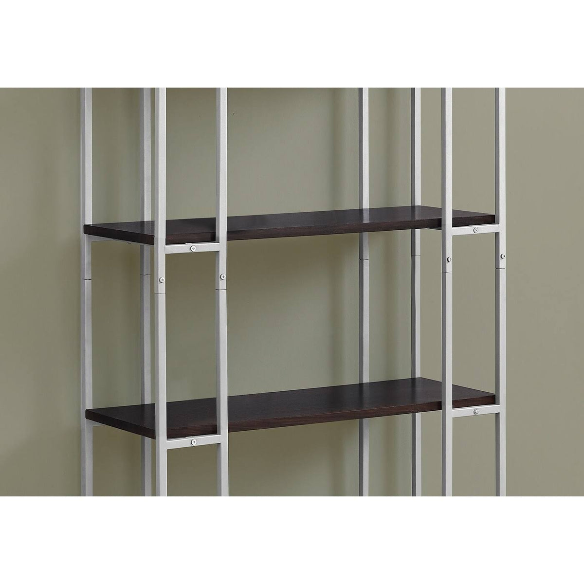 Silver Metal Bookcase F90039