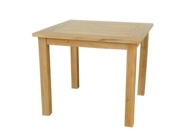 Bahama 35 inch Square Table Small Slats W53334