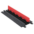Orange Black Polyurethane 2 Channel Cable Protector with Standard Ramp B92439