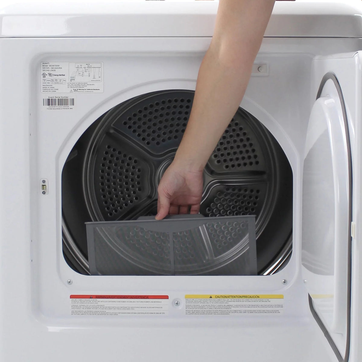 Front Load Electric Clothes Dryer 7.0 Cu. ft. White F4494