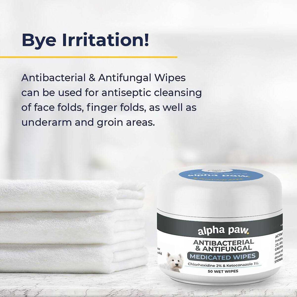 Antibacterial & Antifungal Medicated Wipes A99317