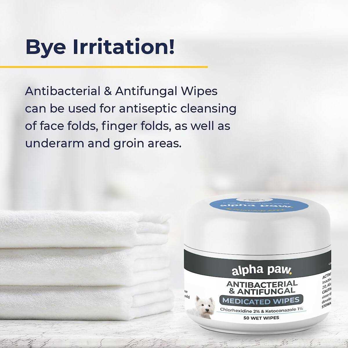 Antibacterial & Antifungal Medicated Wipes A99317