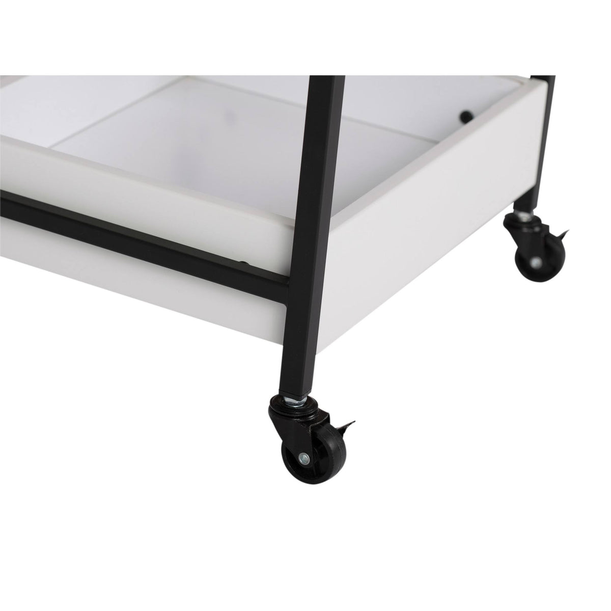 White 3 Bin Rolling Storage Cart L44199