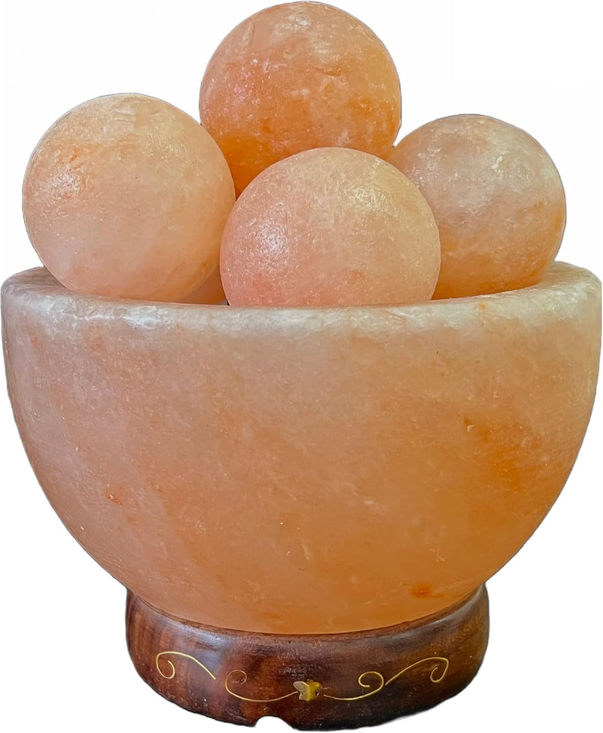 6 inches 8 lbs. Himalayan Salt Lamp with Dimmer Switch and Extra Bulb D145282