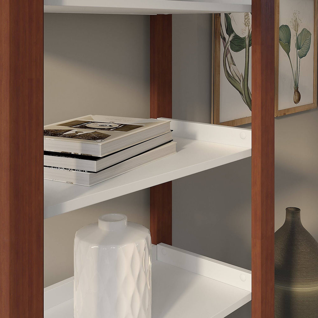 White 5 Shelf Bookcase J581