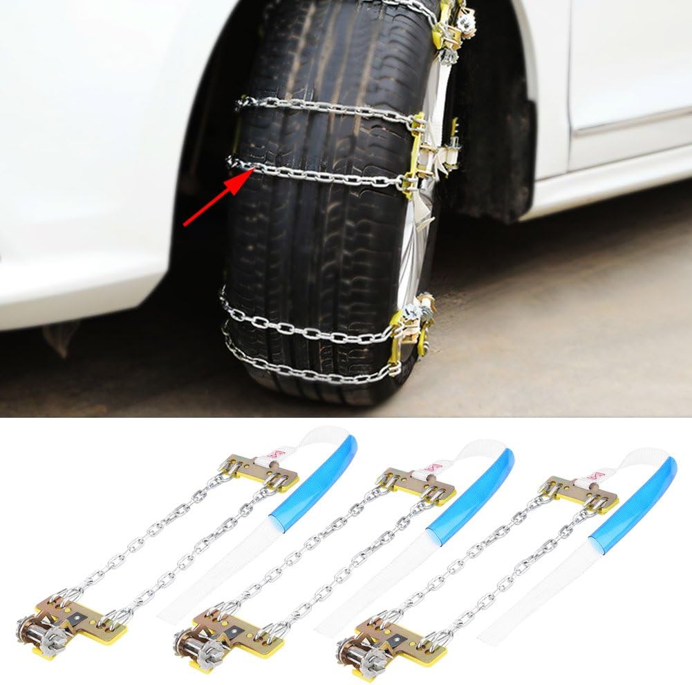 3pcs Anti Skid Tire Chain for Car Truck SUV W576650