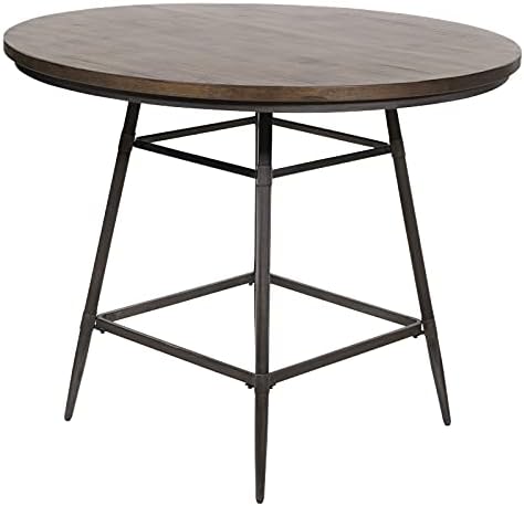 45 Round Counter Height Dining Table in Weathered Brown Gray G777283