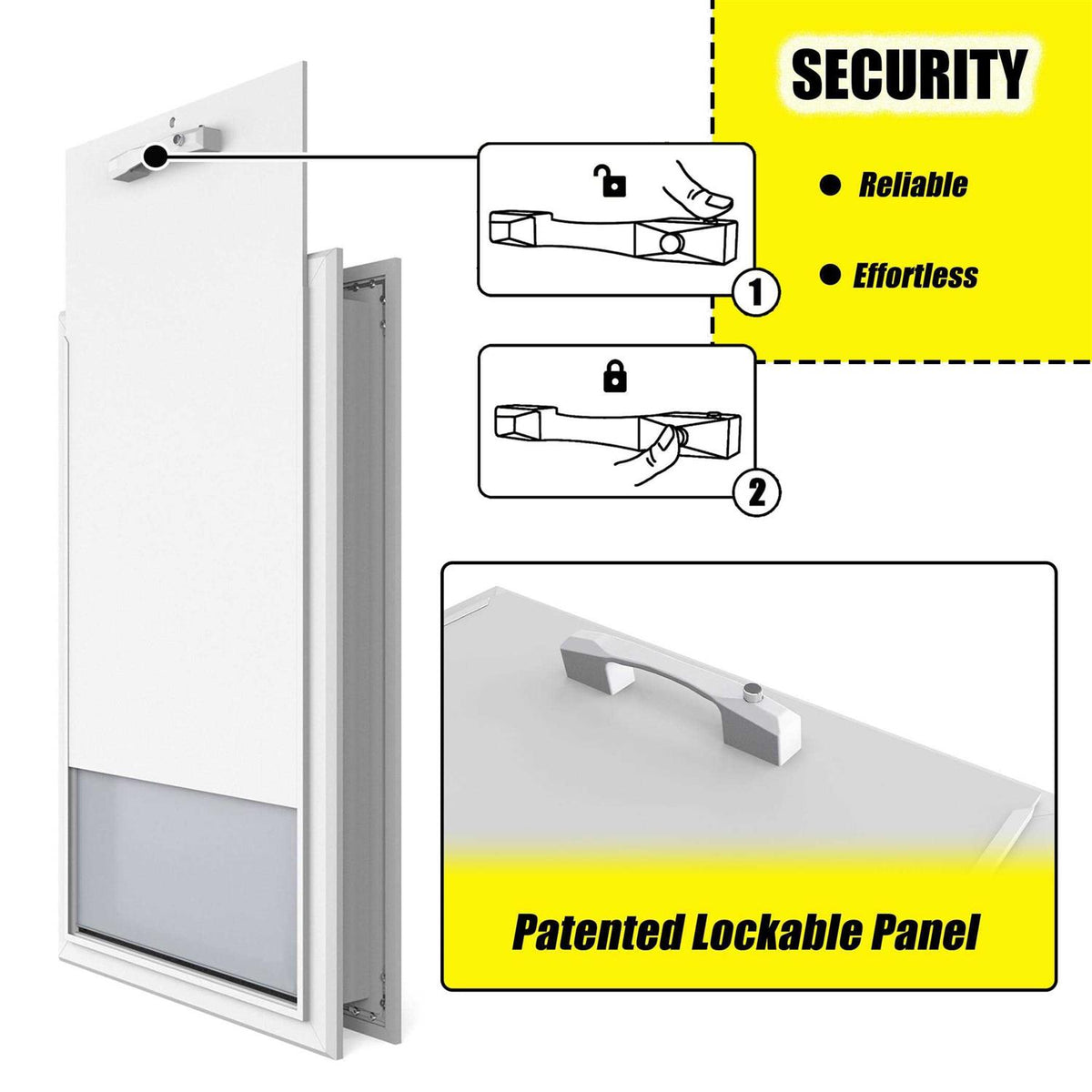 XL Heavy Duty Aluminum Dog Door H63289