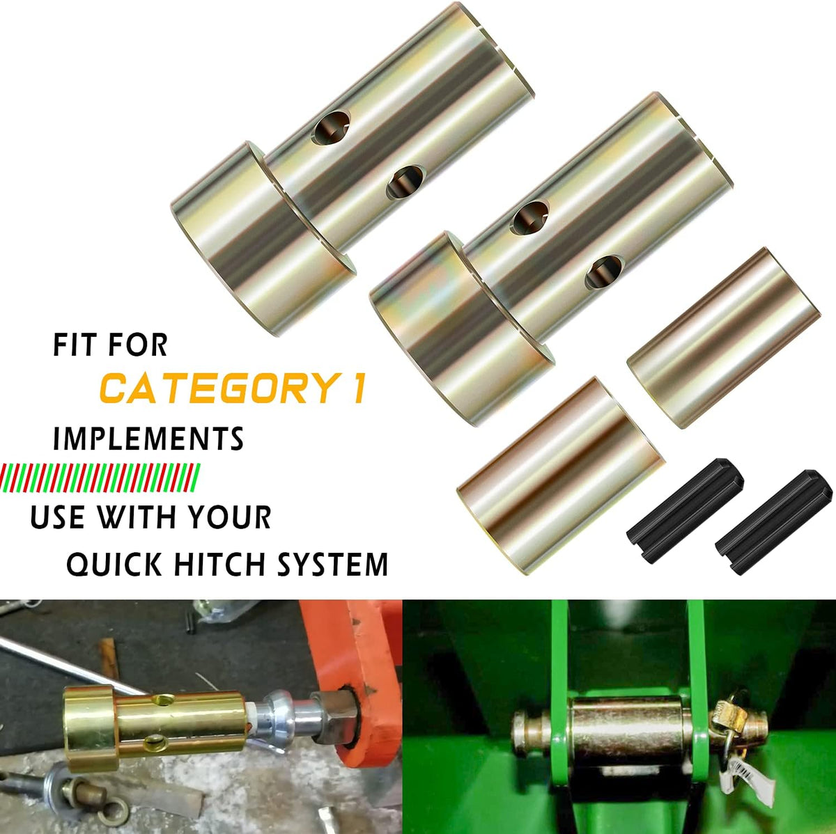 2 Pairs Quick Hitch Adapter Bushing Kit J306