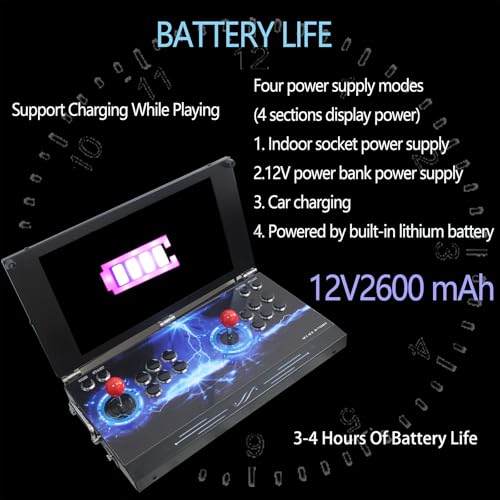 Hand-held Portable Arcade Game Console 17.5-inch HD Screen Dual Players K193