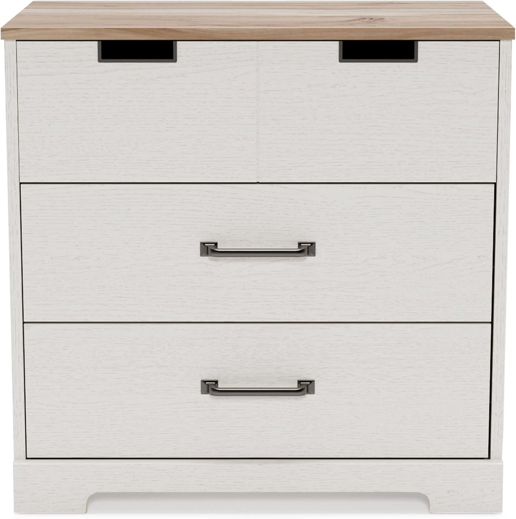 White 5 Drawer Wood Chest U344