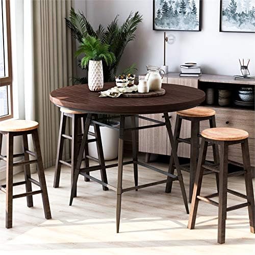 45 Round Counter Height Dining Table in Weathered Brown Gray G777283