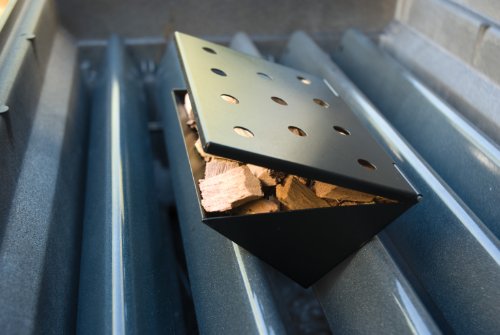 Large Nonstick V-Shaped Smoker Box for Gas Grills B221