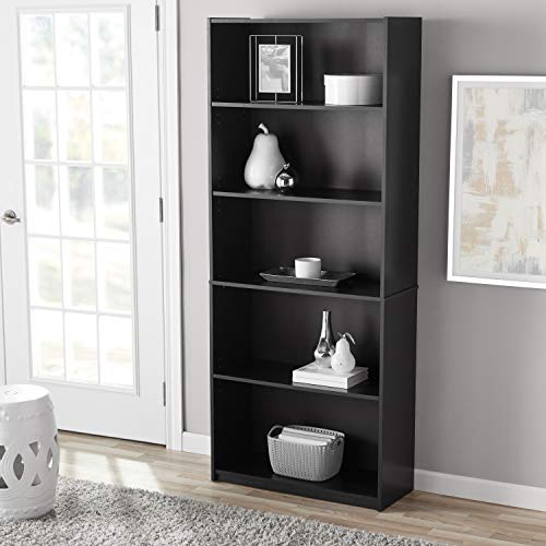 Black 5-Shelf Bookcase E920