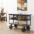 Brown Rolling Kitchen Cart T72100