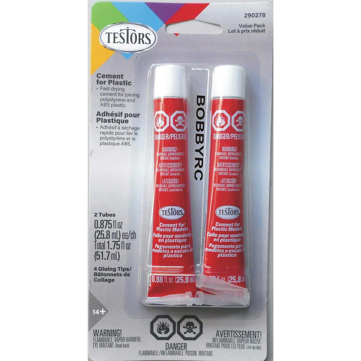 Testors Cement for Plastic Value Pack U658632