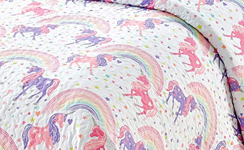 Twin Unicorn Bedspread Coverlet D436602