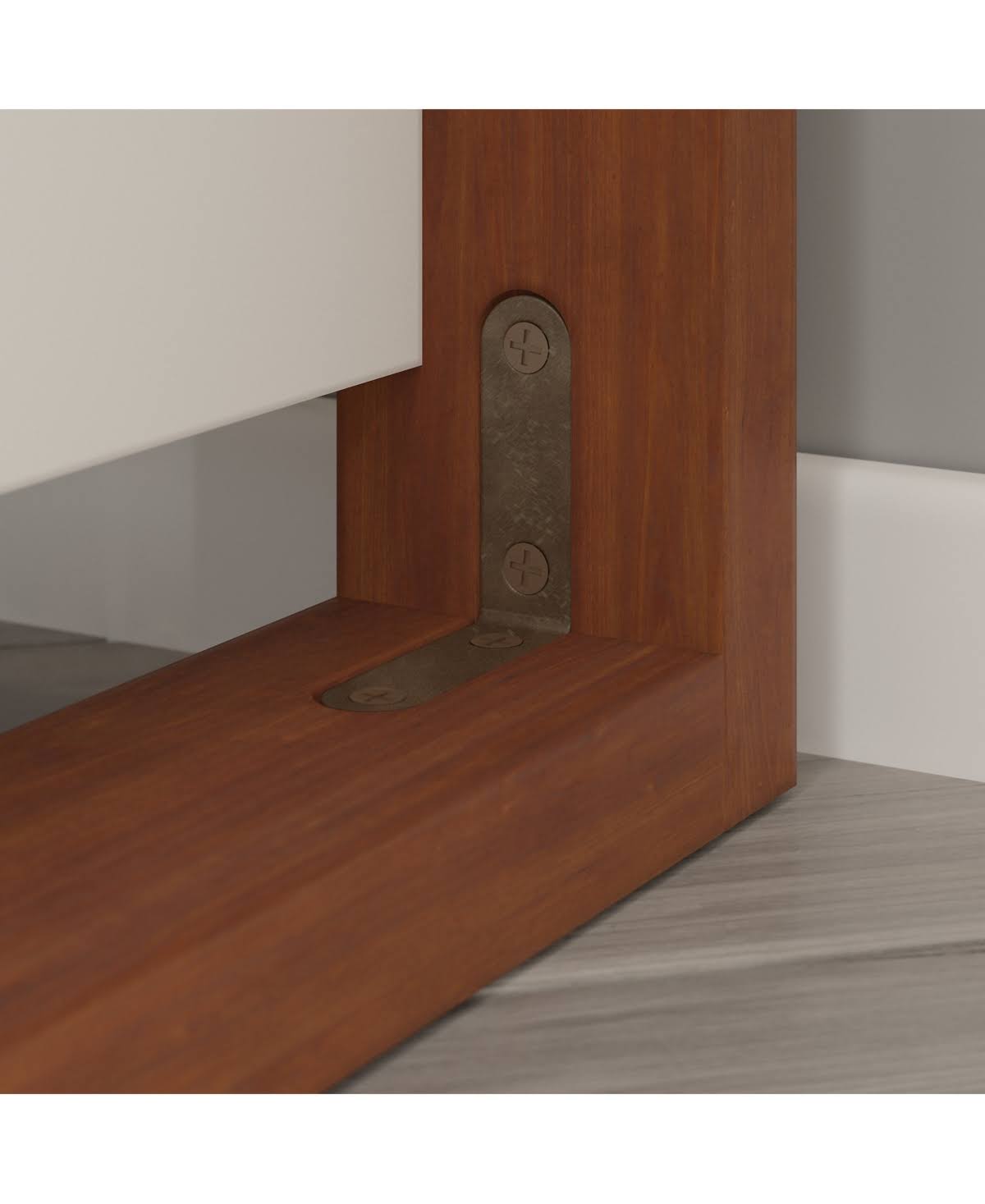 White 5 Shelf Bookcase J581